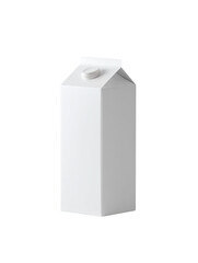 Blank white carton, likely for milk or juice