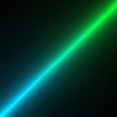 A vibrant diagonal beam of light transitions from electric blue to bright green against a dark, subtly textured background.