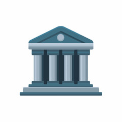 Fototapeta premium Bank symbol in flat vector style