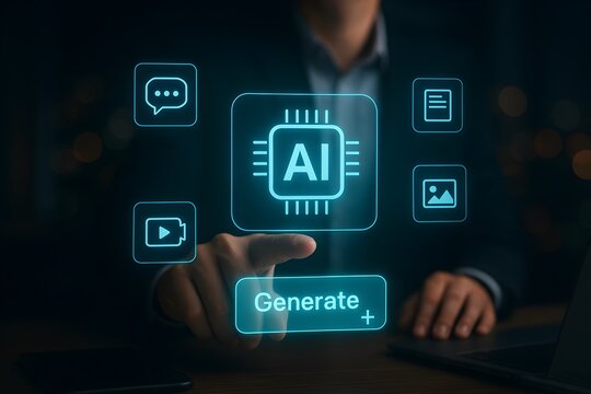 process of Artificial Intelligence (AI) content generation or prompt engineering.