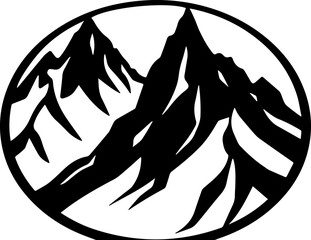 Eternal Mountains: Black and White Design