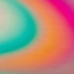 Abstract gradient of teal, orange, and pink colors.