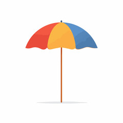 Minimalist Beach Umbrella Icon Design