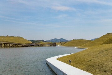 Obraz premium Jardin national de la baie de Suncheon, Corée du Sud