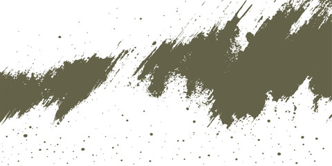 Black paint splatter vector illustration with a grunge ink texture design pattern and border frame
