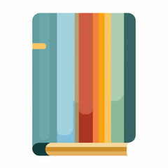 Simple Book Icon in Flat Style