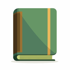 Minimalistic Book Icon in Flat Style