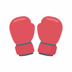 Boxing Gloves Vector Icon Illustration
