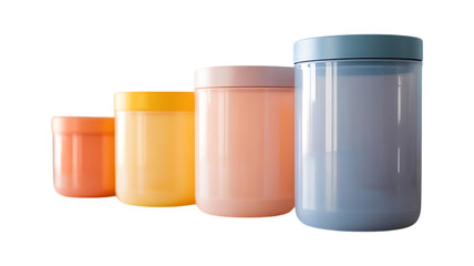 plastic cups image isolated on a transparent
