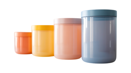 plastic cups image isolated on a transparent