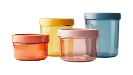 plastic cups image isolated on a transparent background