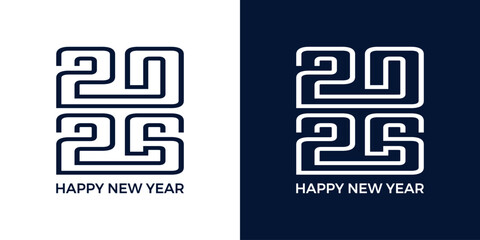 Obraz premium Happy New Year 2026 Logo Vector Design With Creative Concept