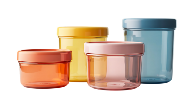 plastic cups image isolated on a transparent background