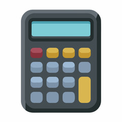 Sleek Calculator Icon in Flat Design