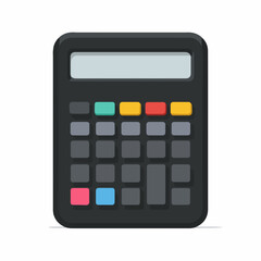 Bold Flat Calculator Icon Vector Design