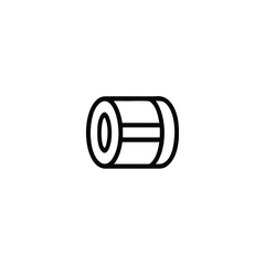 Hay Bale Vector Line Icon