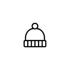 Wool Hat Beanie Vector Icon