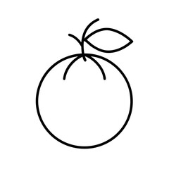 Obraz premium Guava Outline Line Art Vector