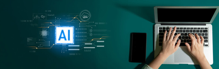 AI core technology presented with digital circuit connections, symbolizing AI systems, processing power, and integration into modern digital platforms Latch