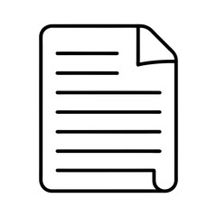 Document Outline Line Art Vector