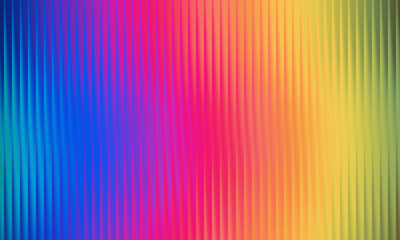 Vibrant rainbow gradient with vertical corrugated texture, abstract background with bright colors background