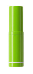 Lime green cylindrical container