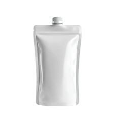 Blank white pouch with cap