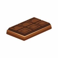 Chocolate Bar Icon in Flat Style