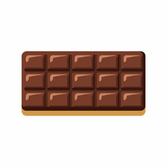 Chocolate Bar Flat Vector Graphic Icon
