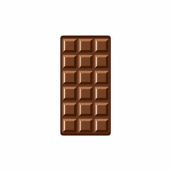 Classic Chocolate Bar Flat Vector Icon