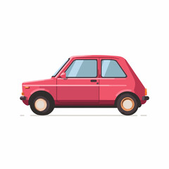 Sleek Car Icon in Flat Design