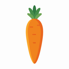 Simple Carrot Icon in Flat Style