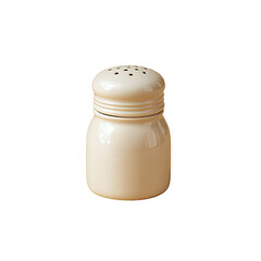 Cream-colored pepper shaker with small holes