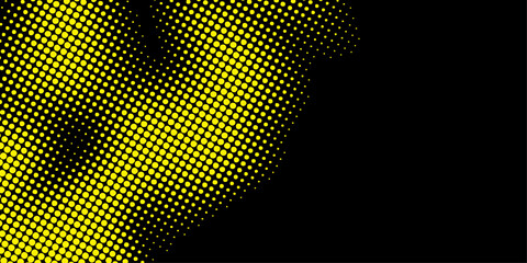 Abstract black and white halftone pattern illustration with dot texture for digital design backgrounds