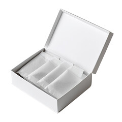 White box with three pouches inside