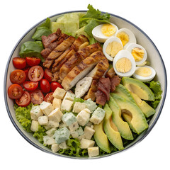 Cobb Salad on transparent background