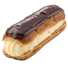 Eclair on transparent background Eclair on transparent background