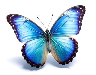 Obraz premium Vibrant blue butterfly