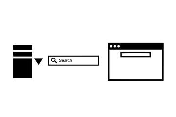Black Vector Silhouette: User Interface (UI) Wireframe Elements	