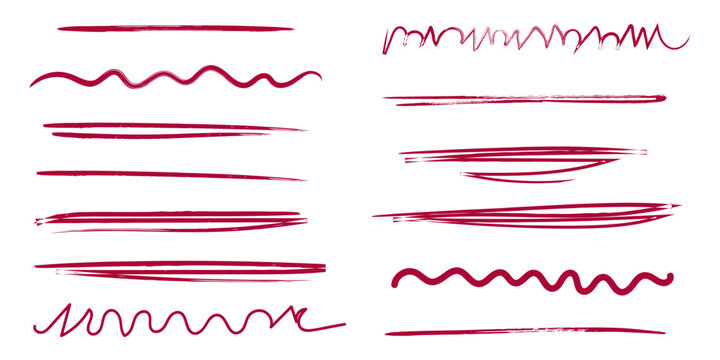 Underline, Scribble, Stroke Collection of Abstract Line Elements for Design Enhancement and Attention Grabbing Strokes, Scribbles, Underlines 01.ai