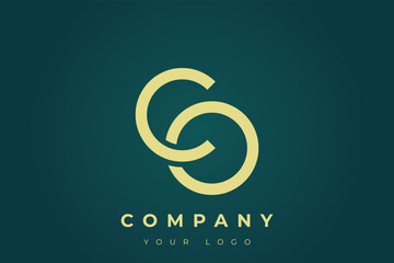 CO Modern Golden Logo