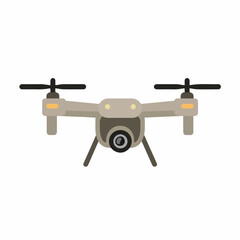 Minimalist Drone Icon in Flat Style