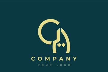 GA Modern Golden Logo