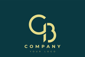 GB Modern Golden Logo