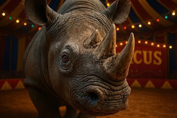 rhino in circus