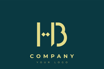 HB Modern Golden Logo