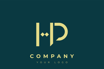HP Modern Golden Logo
