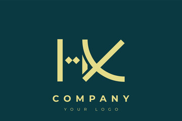 HX Modern Golden Logo