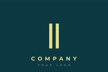 II Modern Golden Logo