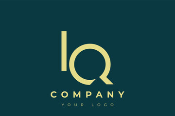 IQ Modern Golden Logo